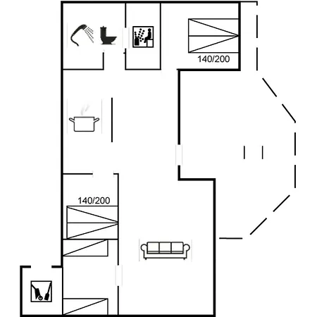 Сasa de vacaciones Troen - 3-8km From The Sea By Interhome
